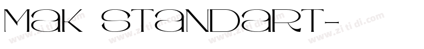 mak standart字体转换